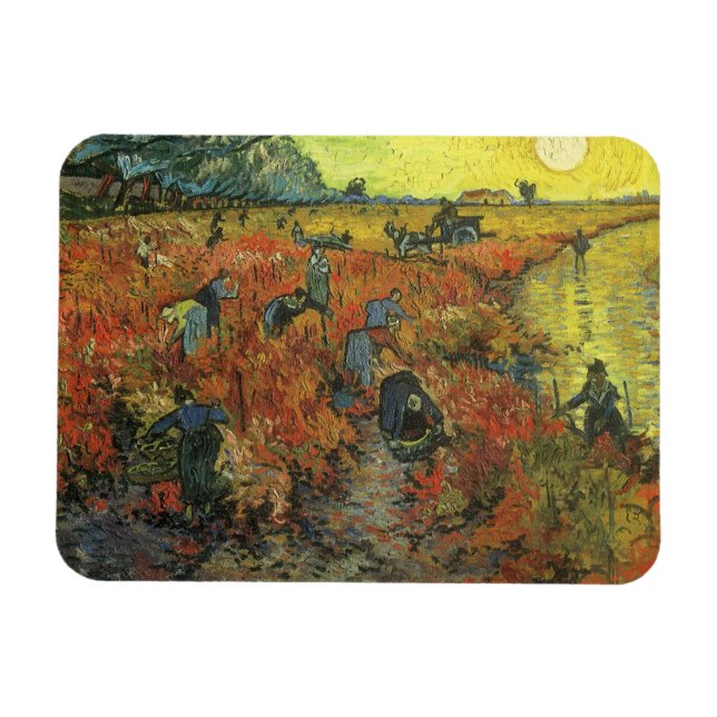 Magnet Flexible Vincent van Gogh - Le vignoble rouge (Horizontal)