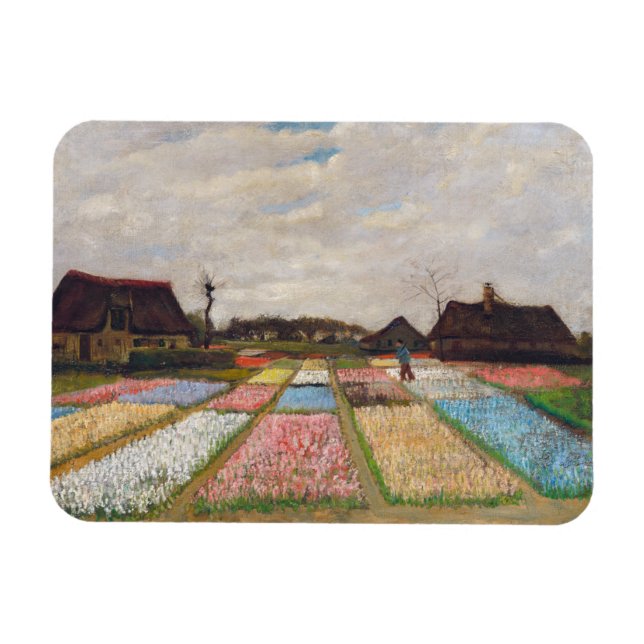 Magnet Flexible Vincent van Gogh - Lits à fleurs en Hollande (Horizontal)