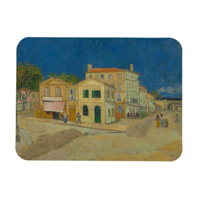 Magnet Flexible Vincent Van Gogh, Maison Jaune, Rue (Horizontal)