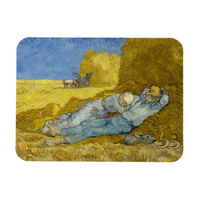 Magnet Flexible Vincent Van Gogh - Midi, repos du travail / La Sie (Horizontal)