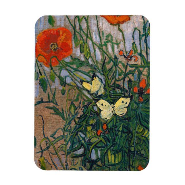 Magnet Flexible Vincent van Gogh - Papillons et papillons (Vertical)