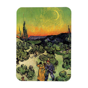 Magnet Flexible Vincent Van Gogh - Paysage avec couple Beaux-Arts
