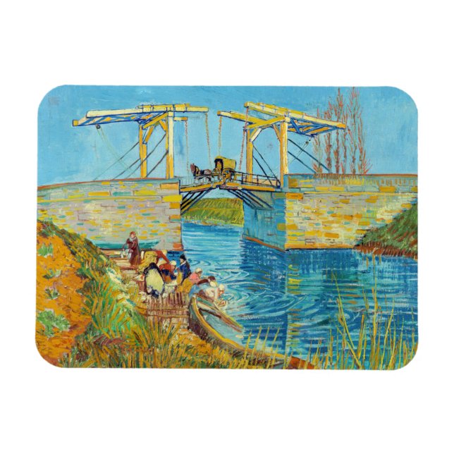 Magnet Flexible Vincent van Gogh - Pont Langlois à Arles #1 (Horizontal)