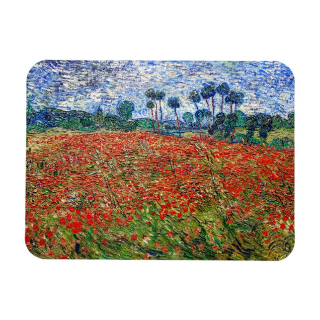 Magnet Flexible Vincent van Gogh - Poppy Field (Horizontal)