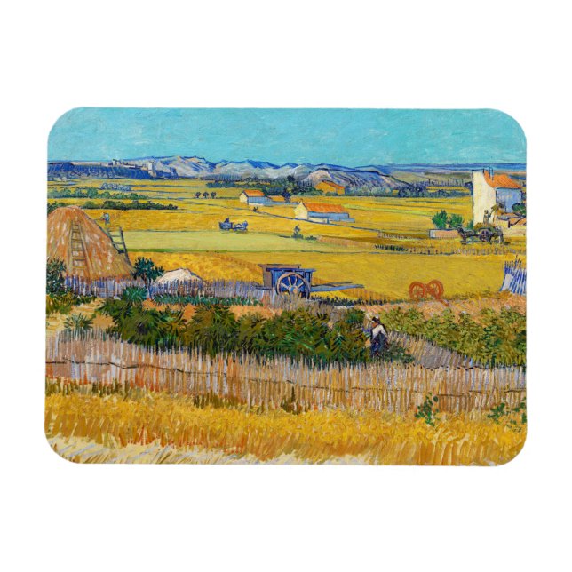 Magnet Flexible Vincent van Gogh - Récolte à La Crau (Horizontal)