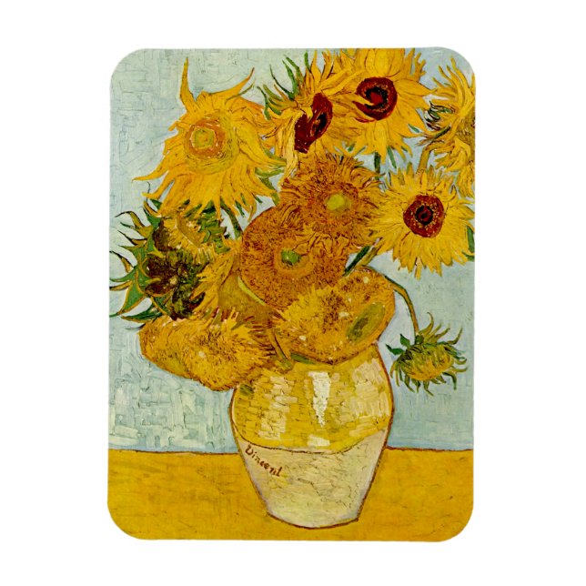 Magnet Flexible Vincent van Gogh Sunflowers (Vertical)