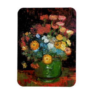 Magnet Flexible Vincent Van Gogh - Vase Avec Zinnias Art