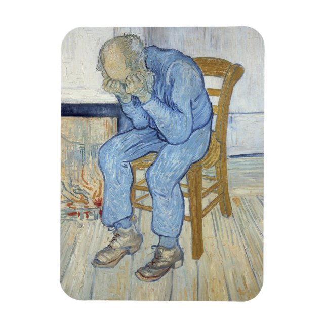 Magnet Flexible Vincent van Gogh | Vieux homme dans le chagrin (Vertical)