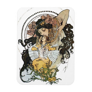 Magnet Flexible Vintage Alphonse Mucha