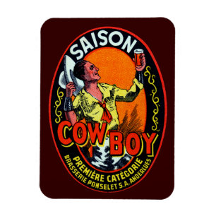 Magnet Flexible Vintage Cowboy Ale