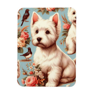 Magnet Flexible Vintage Cute West Highland White Terrier