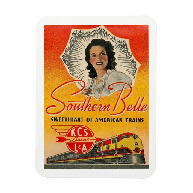 Magnet Flexible Vintage ferroviaire du sud de Belle (Vertical)