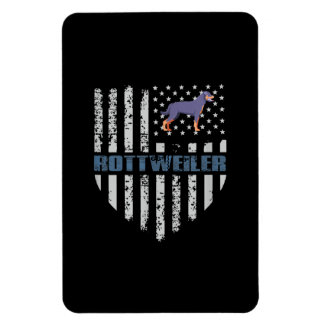Magnet Flexible Vintage Flag American Rottweiler