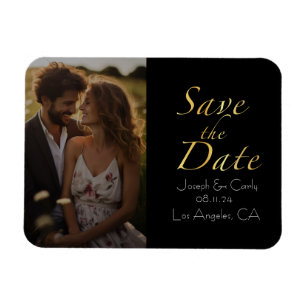 Magnet Flexible Vintage or rustique et noir enregistrer la photo d