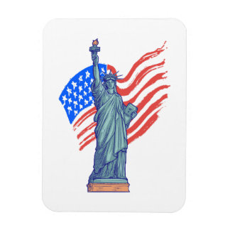 Magnet Flexible  Vintage Patriotic 4th of July Design