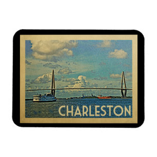 Magnet Flexible Vintage voyage de Charleston la Caroline du Sud