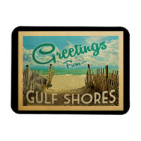 Vintage voyage de la plage de Gulf Shores