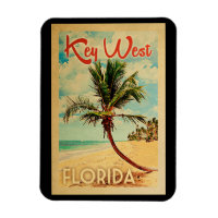 Vintage voyage de plage de palmier de Key West la