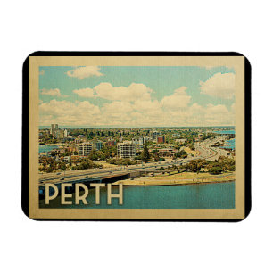 Magnet Flexible Vintage voyage Perth Australie