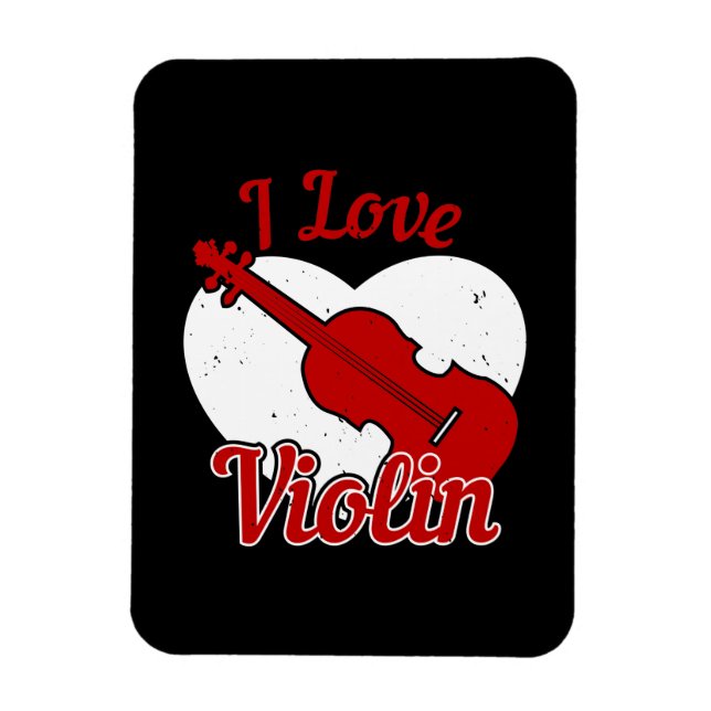 Magnet Flexible Violon - I Love Violon (Vertical)