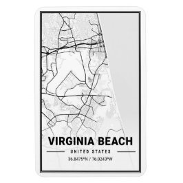 Magnet Flexible Virginia Beach Virginia USA Travel City Carte