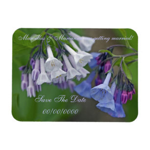 Magnet Flexible Virginia Bluebells Fleurs sauvages - Enregistrer L