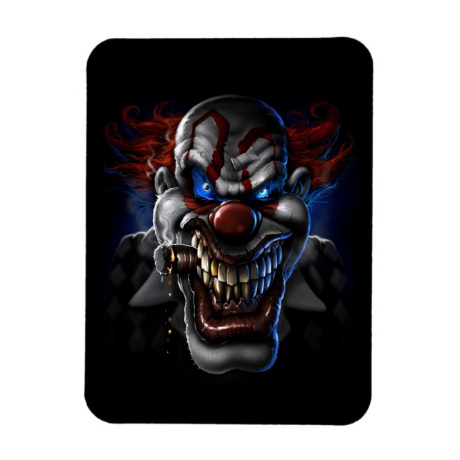 Magnet Flexible Visage de clown malin (Vertical)