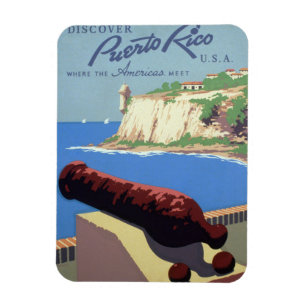 Magnet Flexible Visite de la forteresse El Morro, Porto Rico, Vieu
