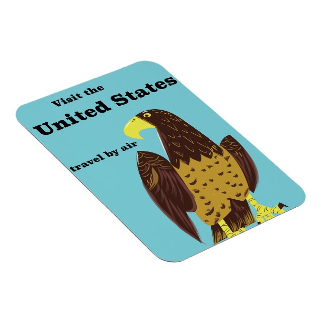 Magnet Flexible Visitez les Etats-Unis poster Voyage (Côté Droit)