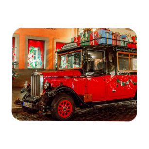 Magnet Flexible Voiture de Noël avec cadeaux