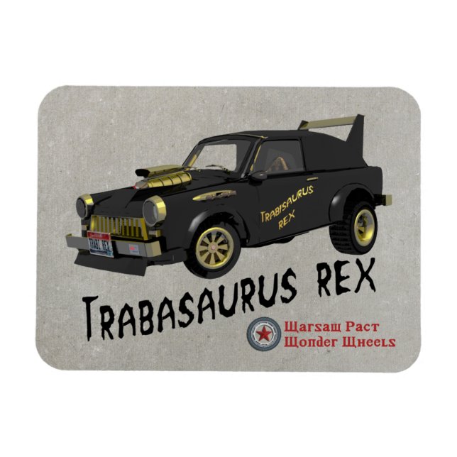 Magnet Flexible Voiture Trabant Est Allemande Personnalisée (Horizontal)