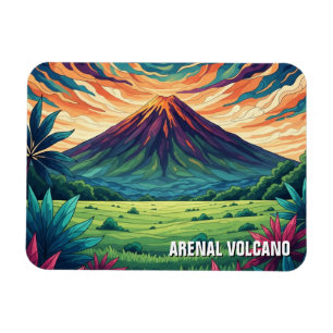 Magnet Flexible Volcan Arenal Costa Rica Voyage