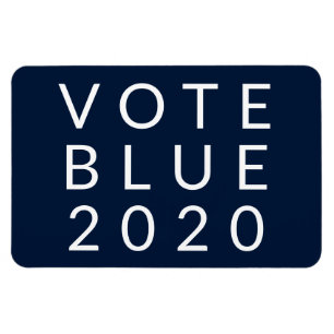 Magnet Flexible Vote Blue 2020 Biden Harris USA Simple Minimal