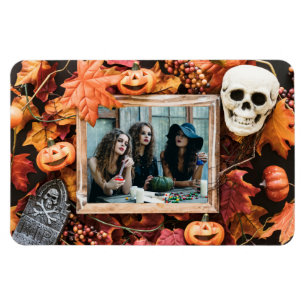 Magnet Flexible VOTRE PHOTO dans un aimant de cadre Halloween