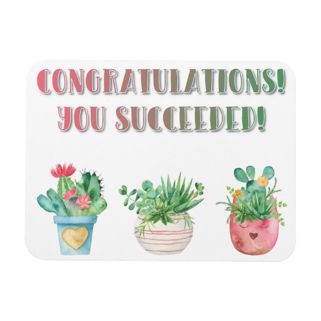 MAGNET FLEXIBLE VOUS AVEZ RÉUSSI ! (Horizontal)