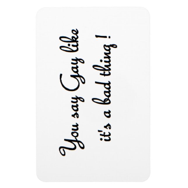 Magnet Flexible vous dites aimant en forme de rectangle gay (Vertical)