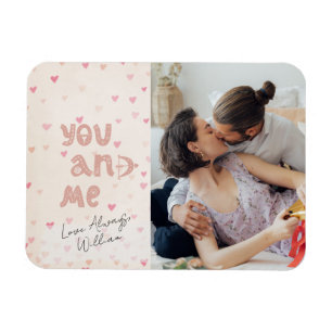Magnet Flexible Vous et moi romantiques Photo de la Saint-Valentin