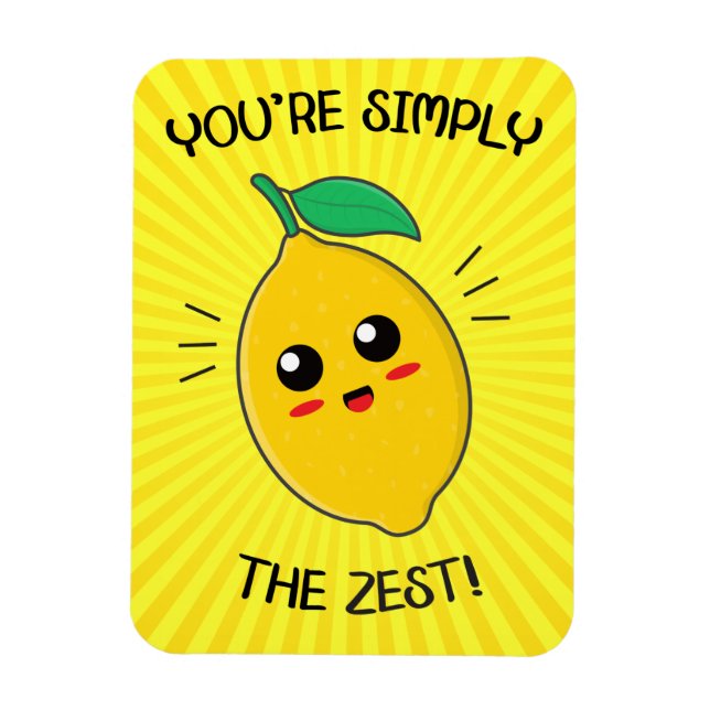 Magnet Flexible Vous êtes simplement le jeu alimentaire Zest (Vertical)