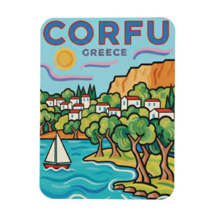 Magnet Flexible Voyage à Corfou en Grèce