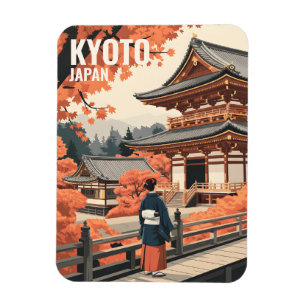 Magnet Flexible Voyage à Kyoto Japon Automne Temple Personnaliser