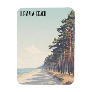 Magnet Flexible Voyage à la plage de Jūrmala en Lettonie