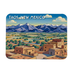Magnet Flexible Voyage à Taos Nouveau-Mexique