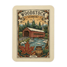 Voyage à Woodstock Vermont Antique