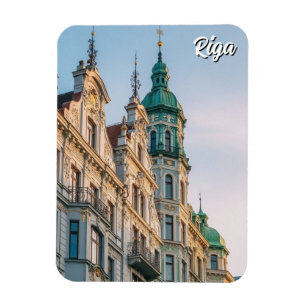 Magnet Flexible Voyage Art nouveau à Riga en Lettonie