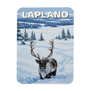 Magnet Flexible Voyage chez les rennes en Laponie finlandaise