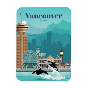 Magnet Flexible Voyage D'Art Voyage À Vancouver