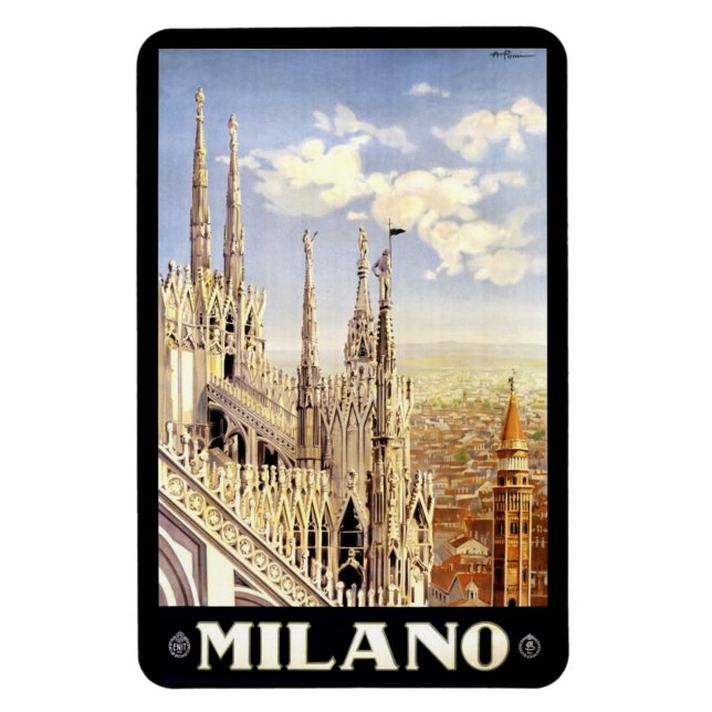 Magnet Flexible Voyage de Milan Vintage (Vertical)