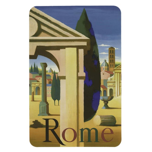 Magnet Flexible Voyage de Rome Vintage (Vertical)