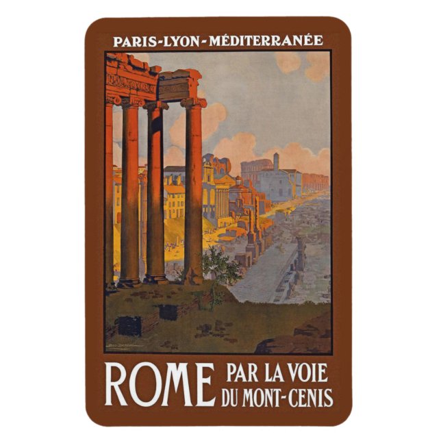 Magnet Flexible Voyage de Rome Vintage (Vertical)