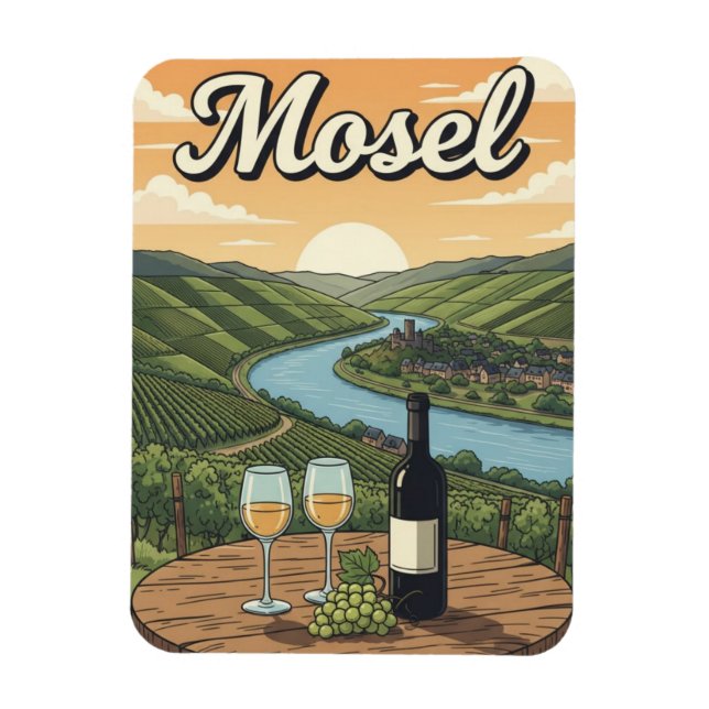 Magnet Flexible Voyage en Allemagne Moselle (Vertical)